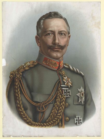 Imperatore tedesco e re di Prussia Guglielmo II da Artist Unknown