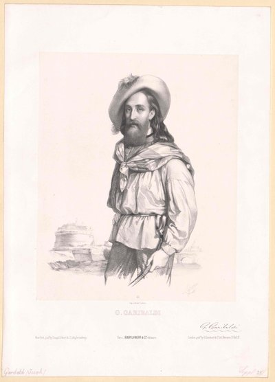 Giuseppe Garibaldi da Artist Unknown