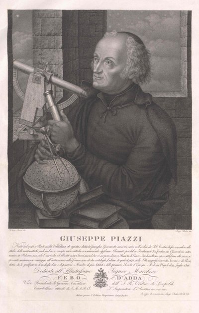 Giuseppe Piazzi da Artist Unknown