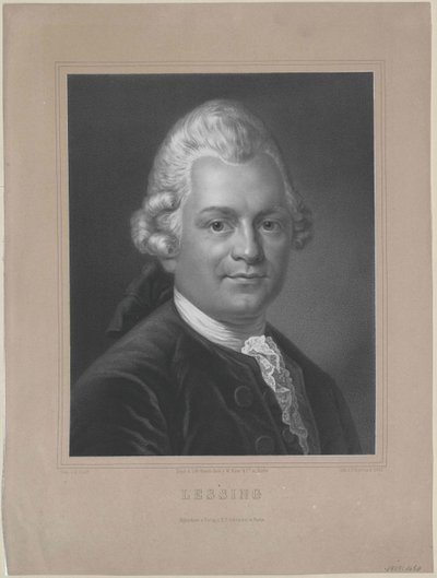 Gotthold Ephraim Lessing da Artist Unknown