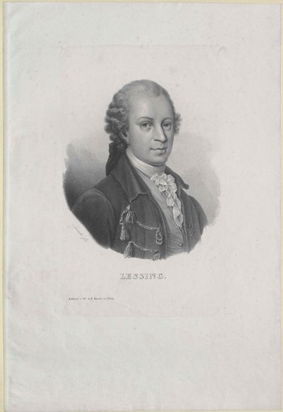 Gotthold Ephraim Lessing da Artist Unknown