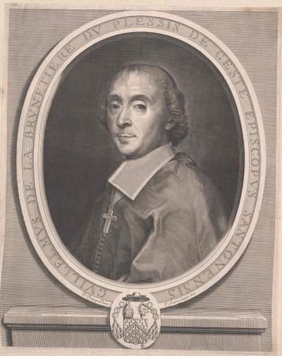 Guillaume de La Brunetiere du Plessis-Gest? (stampa) da Artist Unknown