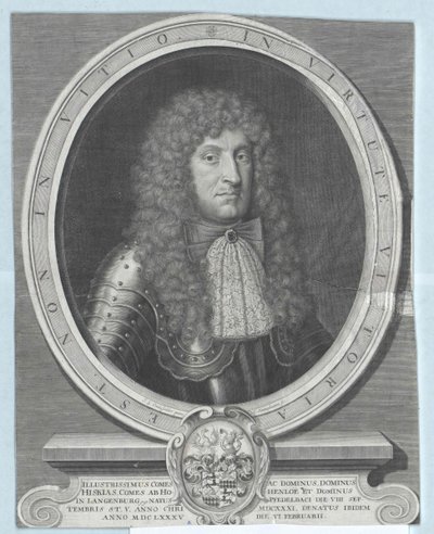 Ezechia conte Hohenlohe-Waldenburg-Pfedelbach da Artist Unknown