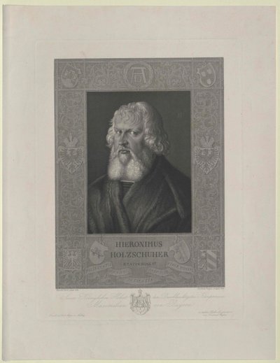 Hieronymus Holzschuher (stampa) da Artist Unknown