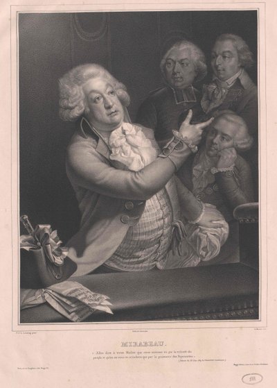 Honore Riquetti Comte de Mirabeau da Artist Unknown