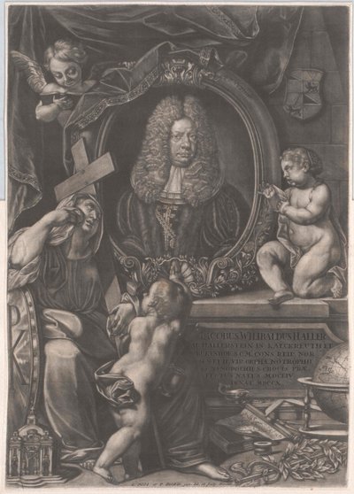 Jacob Wilibald Haller von Hallerstein (stampa) da Artist Unknown