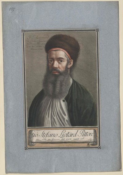 Jean Etienne Liotard (stampa) da Artist Unknown