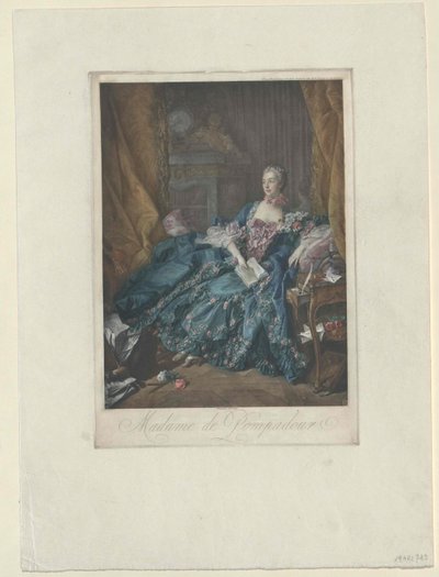 Jeanne Antoinette Poisson Pompadour da Artist Unknown