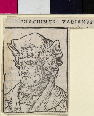 Joachim von Watt (stampa) da Artist Unknown