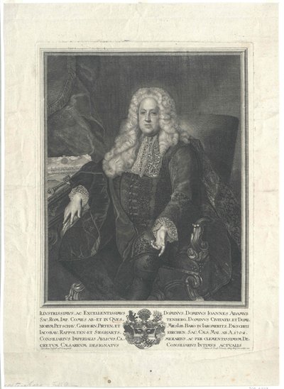 Johann Adam conte von Questenberg da Artist Unknown