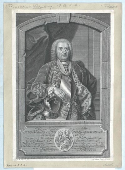 Johann Albrecht Andreas Adam Rieter von Kornburg e Kalbensteinberg da Artist Unknown