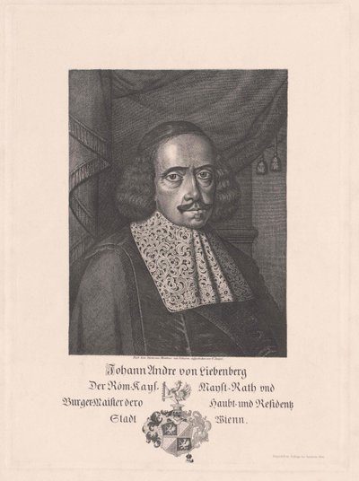 Johann Andreas von Liebenberg (stampa) da Artist Unknown