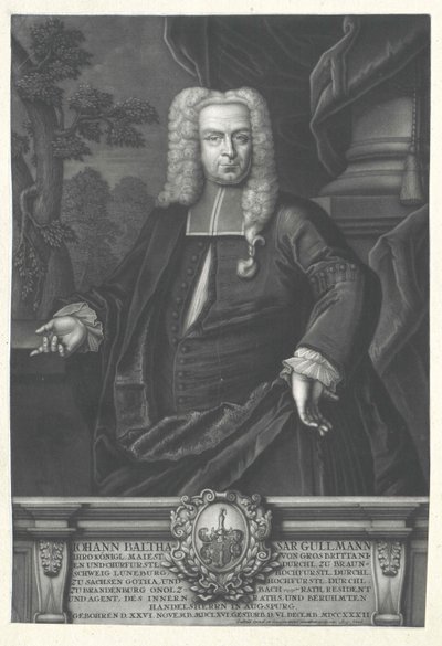 Sig. Johann Balthazar Gullmann da Artist Unknown