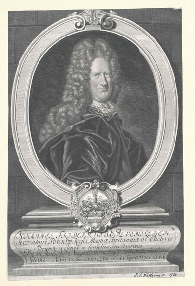 Johann Friedrich von Alvensleben (stampa) da Artist Unknown