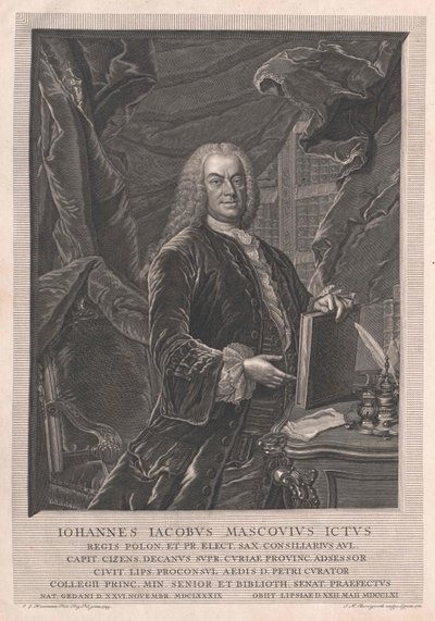 Johann Jakob Mascov da Artist Unknown