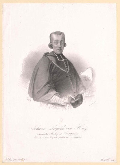 Johann Leopold von Hay da Artist Unknown