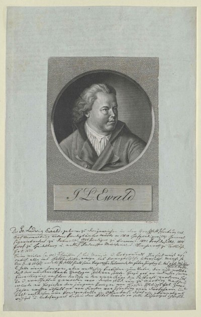 Johann Ludwig Ewald (stampa) da Artist Unknown