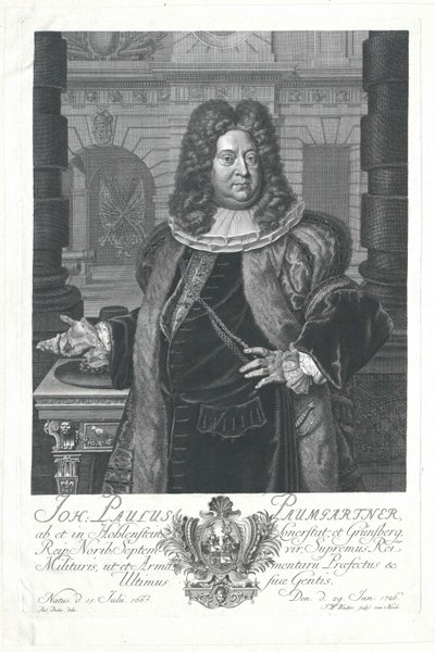 Johann Paul von Paumgartner von Holenstein e Lonnerstadt da Artist Unknown