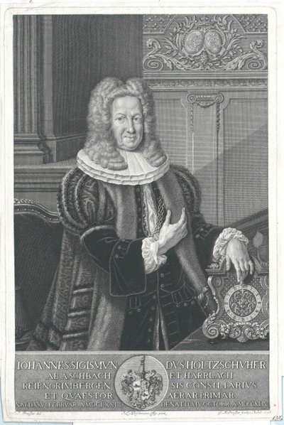 Johann Sigismund Holzschuher di Aspach e Harrlach da Artist Unknown