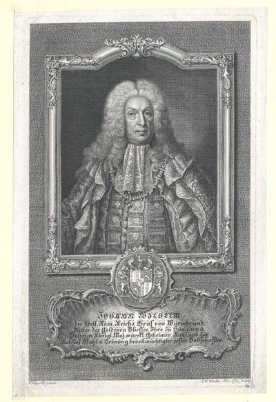 Johann William conte di Wurmbrand-Stuppach (stampa) da Artist Unknown