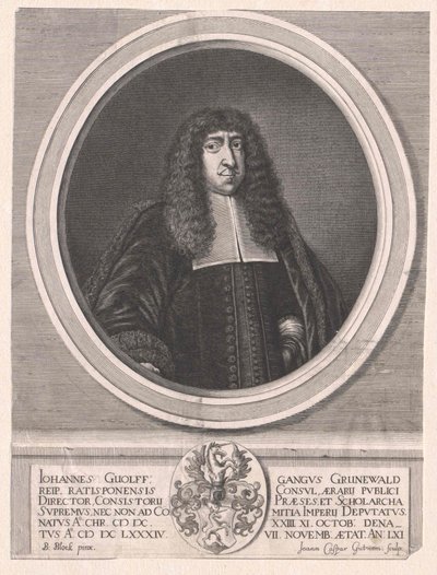 Johann Wolfgang Gruenewald (stampa) da Artist Unknown