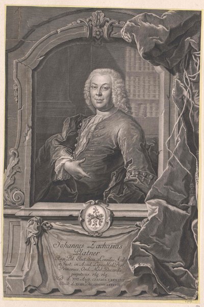 Johann Zachariah Platner da Artist Unknown