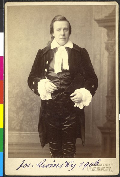 Joseph Lewinsky in "Pitt und Fox" di Rudolf di Gottschall da Artist Unknown