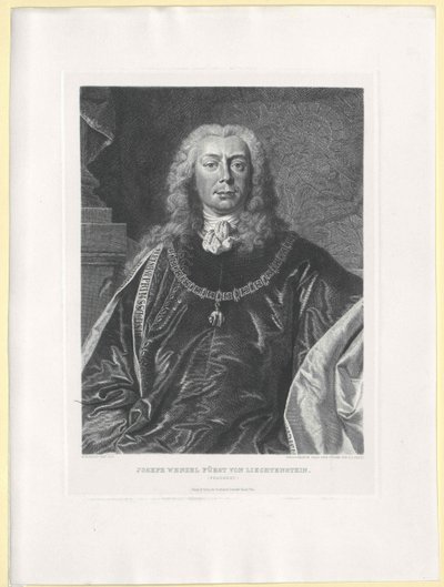Joseph Wenzel conte del Liechtenstein da Artist Unknown