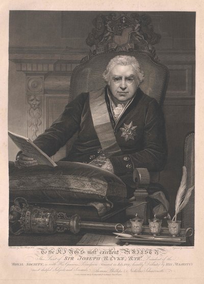 Giuseppe baronetto Banks da Artist Unknown