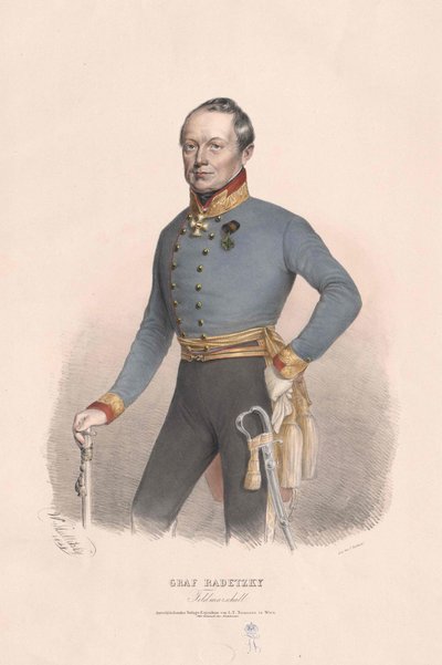 Giuseppe conte Radetzky di Radetz da Artist Unknown