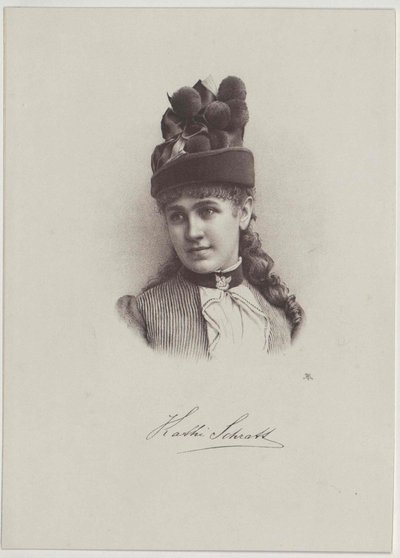 Katharina Schratt (stampa) da Artist Unknown