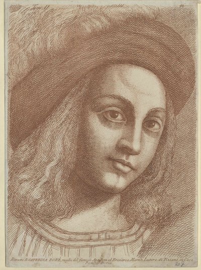 Katharina von Bora (stampa) da Artist Unknown