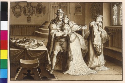 Il re Ottocaro II ripudia la moglie eminente Margherita e si sposa con Cunegonda da Artist Unknown