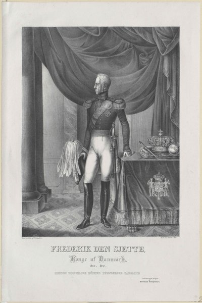 Re di Danimarca Federico VI da Artist Unknown