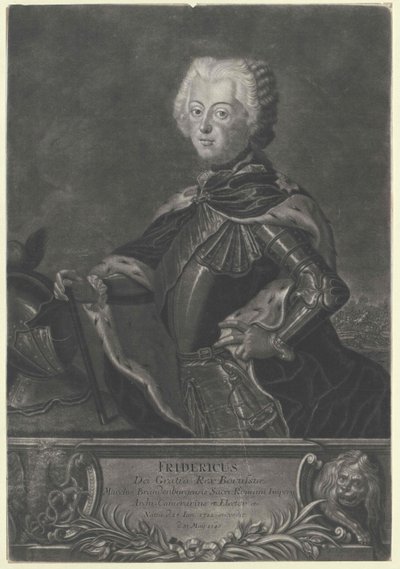Re di Prussia Federico II da Artist Unknown