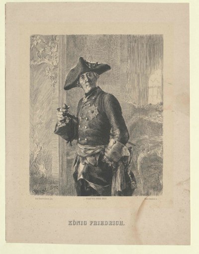 Re di Prussia Federico II da Artist Unknown