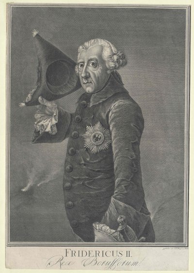 Re di Prussia Federico II da Artist Unknown