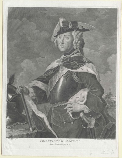 Re di Prussia Federico II da Artist Unknown