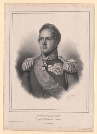 Re di Sassonia Federico Augusto II da Artist Unknown