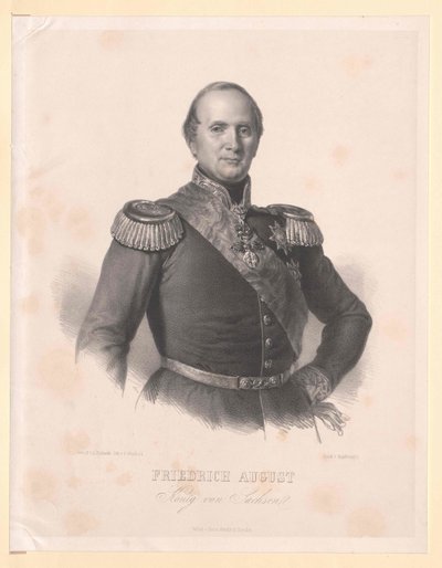 Re di Sassonia Federico Augusto II da Artist Unknown
