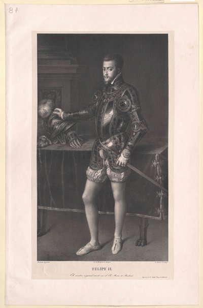 Re di Spagna Philipp II da Artist Unknown
