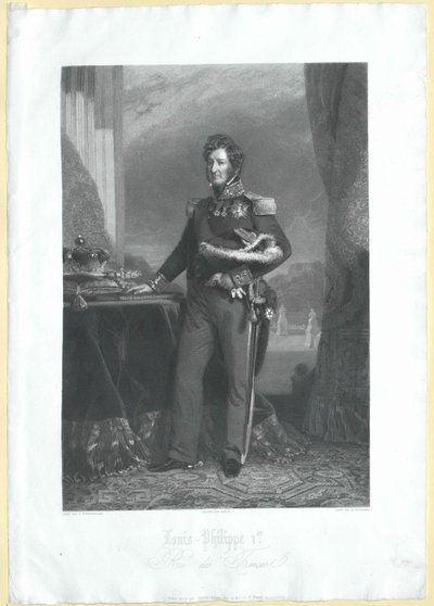 Re dei francesi Luigi Filippo da Artist Unknown