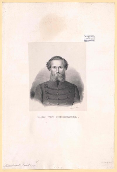 Louis de Mieroslawski da Artist Unknown