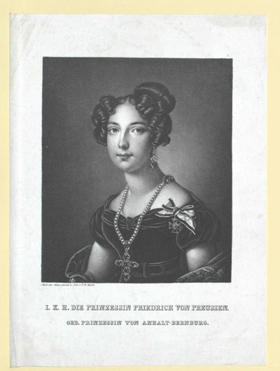 Luisa principessa Anhalt-Bernburg da Artist Unknown