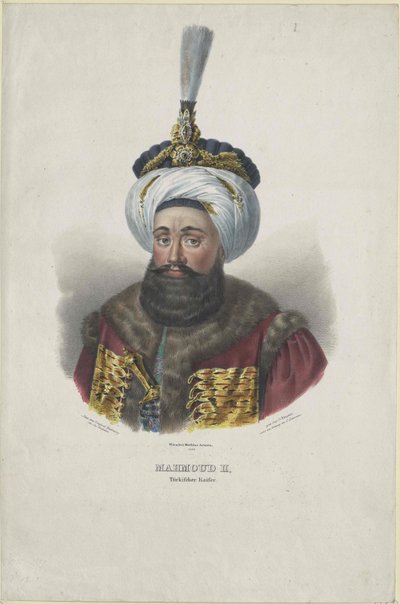 Mahmud II Sultano della Turchia da Artist Unknown