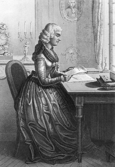 Madame Roland che scrive una lettera a Luigi XVI da Artist Unknown