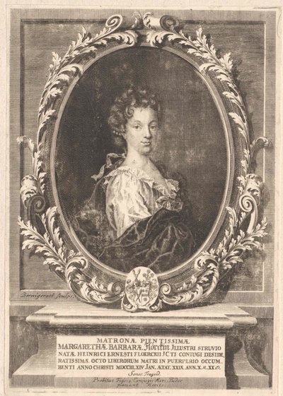 Margarethe Barbara Struve (stampa) da Artist Unknown