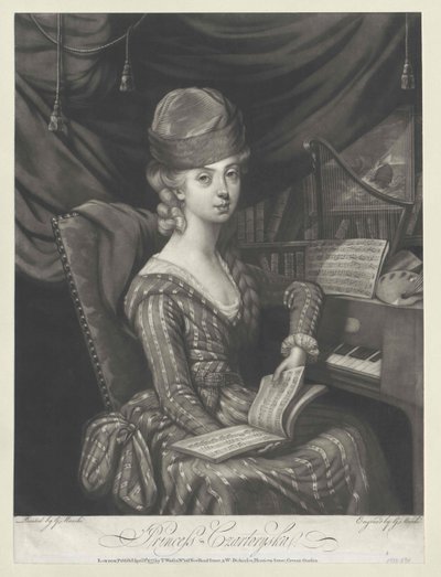 Maria Anna principessa Czartoryska da Artist Unknown