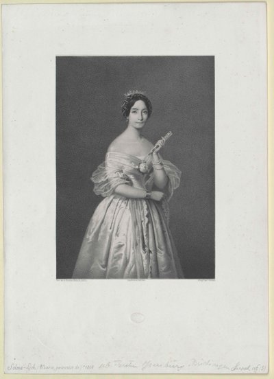 Maria principessa Ysenburg e Buedingen da Artist Unknown