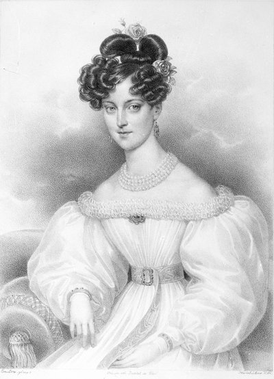 Marie Charlotte baronessa di +1841 Kerpen da Artist Unknown